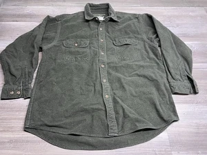 Vintage Field & Stream Chamois Flannel Shirt Mens Sz XL Green Button Up Outdoors - Picture 1 of 5