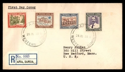 Mayfairstamps Западное Самоа FDC 1939 юбилей комбо Reg Apia первый день обложка - Изображение 1 из 2