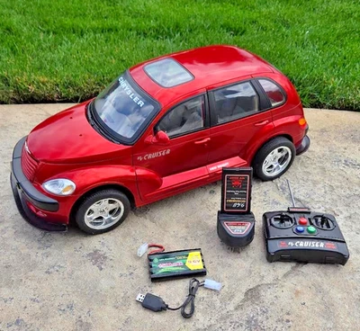 New Bright 1/6 Scale Huge PT Cruiser 9.6V Radio Control RC- TESTED w/NEW BATTERY - Image 1 of 4
