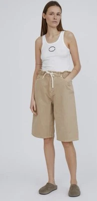 $190 Pantalones Cortos H2O Fagorholt Mujer L 32x12 Estilo Europeo Beige Algodón Elástico Foto 1 de 4
