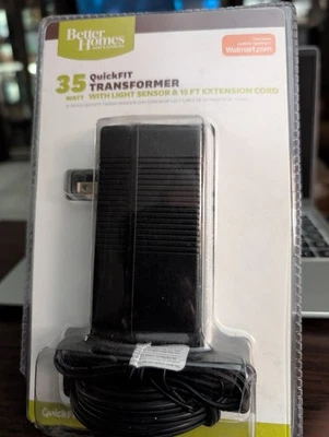 Better Homes and Gardens 35 Watt QuickFIT Transformer w Light Sensor/15 FT Cable - Image 1 of 2