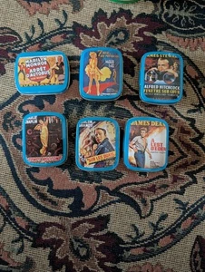 Vintage Movie Poster Mint Tins Lot Of 6 - Picture 1 of 4