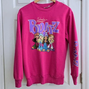 Sudadera Pullover BRATZ DOLL XS Cuello Redondo Rosa Gráfico Y2K Junior XS USADA EN EXCELENTE CONDICIÓN Adolescente - Imagen 1 de 7