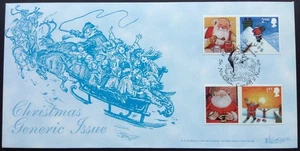 GB Bradbury 2004 Christmas Generic Issue on First Day Cover, St Nicholas S/H/S - Picture 1 of 2
