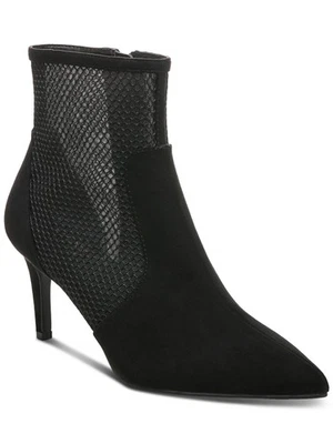 Botas de vestir ALFANI para mujer de malla negra Jamari punta de aguja con cremallera 7 M Foto 1 de 3