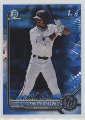 2022 Bowman Sapphire Edition Chrome Prospects Kahlil Watson #BCP-3 - Image 1 of 2