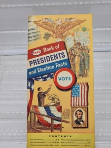 Esso Book of Presidents and Election Facts 1964 folleto Humble Oil AMERICANA - Imagen 1 de 3