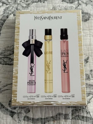 YSL Yves Saint Laurent 香水旅行喷雾三件套全新带盒豪华香水套装新品 — 第 1/4 张图片