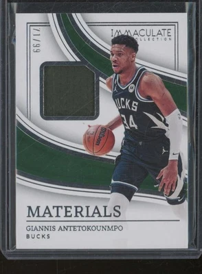 2022-23 Panini Immaculate GIANNIS ANTETOKOUNMPO Jersey Relic Materials /99 JK305 - Image 1 of 2