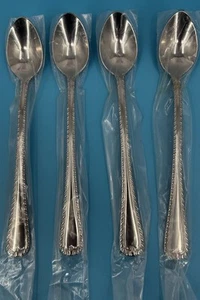 4 Reed & Barton WAKEFIELD Stainless Long Iced Tea Spoon 18/10 Flatware 7 3/4” - Bild 1 von 2