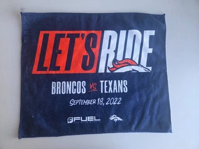 Toalla de rally de los Denver Broncos Let’s Ride Russel Wilson NFL Mile High SGA envío gratuito Foto 1 de 3