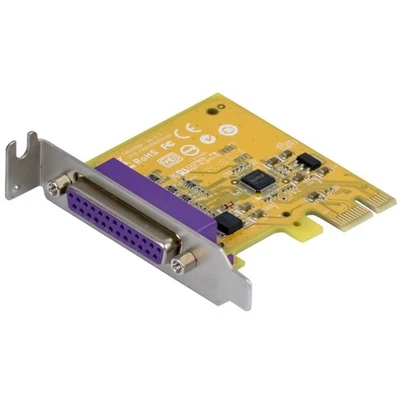 SCHEDA ESPANSIONE PORTA PARALLELA LPT DB25 PCI RICAMBIO PER STAMPANTI PAR6408A - Immagine 1 di 2