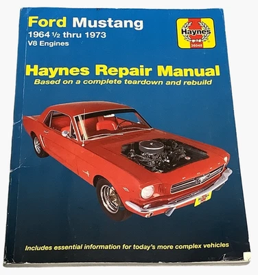 Ford Mustang V8 manual de reparación automotriz 1964 1/2 - 1973 raro automotriz 36048 Foto 1 de 4