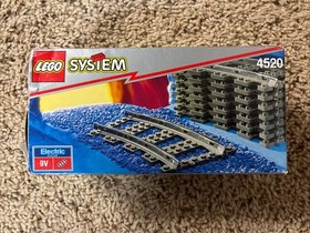 LEGO System Train Track Curved Rails x8 Building Set (4520) w/Box