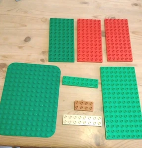 Lego Duplo Piastre Base 16x12, 16x8 Tre 12x6 Due Misure 8x2 e 4x2 - Punti - Foto 1 di 15