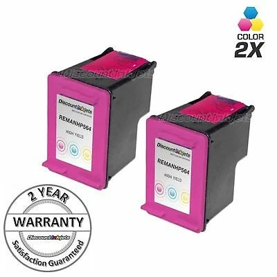 2PK #61XL COLOR for HP CH564WN Inkjet Cartridge Deskjet 2514 2540 2542 3511 3051 - Image 1 of 4