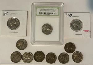 1943-1958 Jefferson Nickels (Lot of 11) - Picture 1 of 9