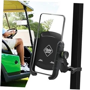 Golf Cart Phone Mount Holder for iPhone/Galaxy/Google Pixel - Compatible Black - Picture 1 of 6