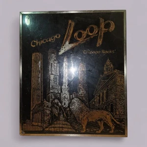 Chicago Loop "Chicago Rocks" Poster Glass - Picture 1 of 5
