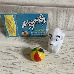 Vintage Magnetic Doggie And The Spinning Ball/Dalmation/Puppy/ - Picture 1 of 7