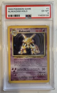 Alakazam - Holo - 1/102 Base Set - JCC Pokémon - PSA 6 - 1999 - Imagen 1 de 2