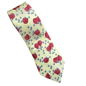 Hermès Paris Silk Yellow Tie Seaside Pattern OS Seashells and Bubbles Designer - Picture 1 of 9