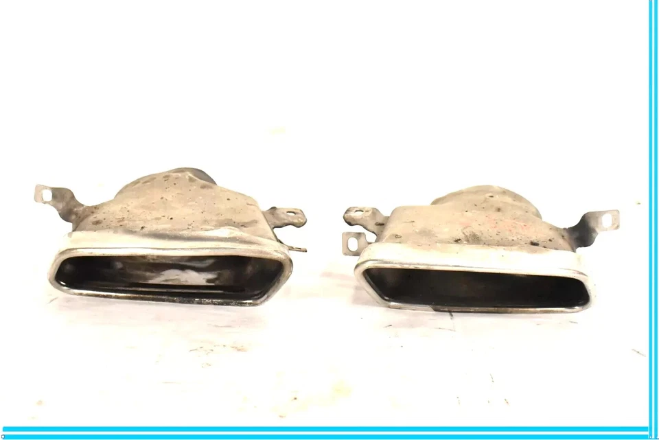 Juego de 2 puntas silenciadoras de escape laterales derecho e izquierdo mercedes w207 e550 10-11 OEM Foto 1 de 4