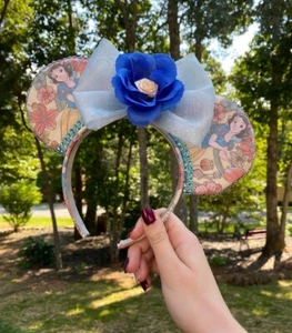 Handmade Disney Snow White Inspired Mickey MOUSE EARS Headband One Size NEW! - Picture 1 of 6
