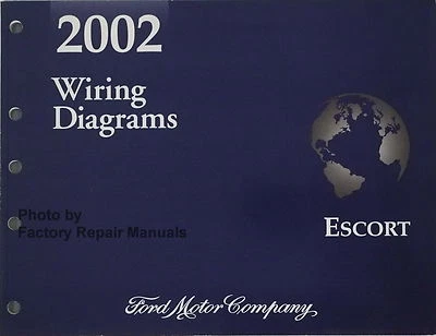 Ford Escort 2002 diagramas de cableado eléctrico manual original de fábrica ZX2 Foto 1 de 2