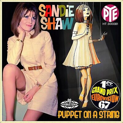 7  SANDIE SHAW Puppet On A String PYE Grand Prix Eurovision ESC Germany 1967 • 13.67€