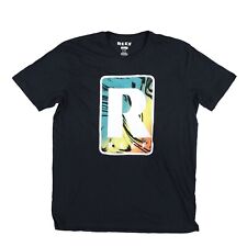 Reef Men's Graphic T-Shirt Logo Crewneck Short Sleeve Cotton Tee Black Xl New