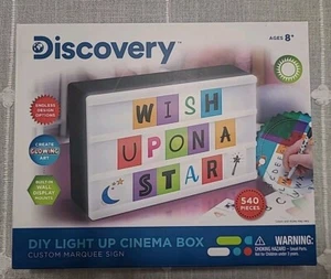 Discovery Kids DIY Light Up Cinema Box, Customizable Backlit Message Board New.. - Picture 1 of 9