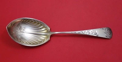 Cuchara bayas de plata esterlina Jac Rose de Gorham oro lavado corte brillante 8 3/4" Foto 1 de 2