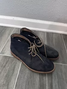 H&M Men's Chelsea Boots Shoes Blue Fabric US 9, European 42 - Picture 1 of 4