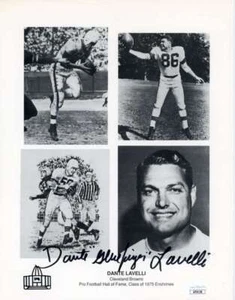 Dante Lavelli Browns Autographed Signed Photo Print JSA Authentic - Picture 1 of 1