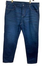Mens Aeropostale Performance Denim Skinny Jeans Sz 42/32 Dark Blue Wash Stretch