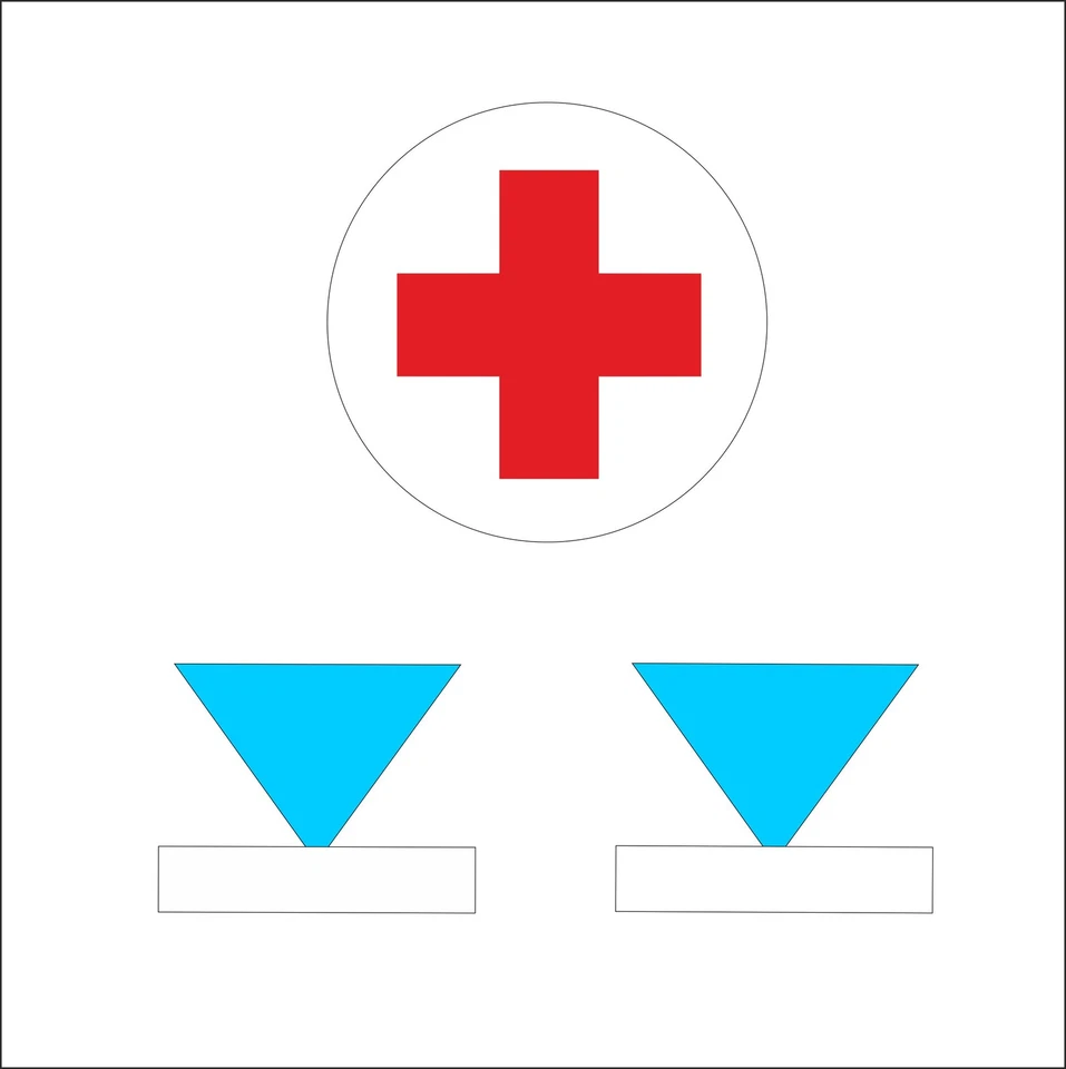 Juego de pegatinas 1x Cruz Roja 2x WAT para cubo de coche NVA GT, LO, W50, GAZ, UAZ, Ural Foto 1 de 1