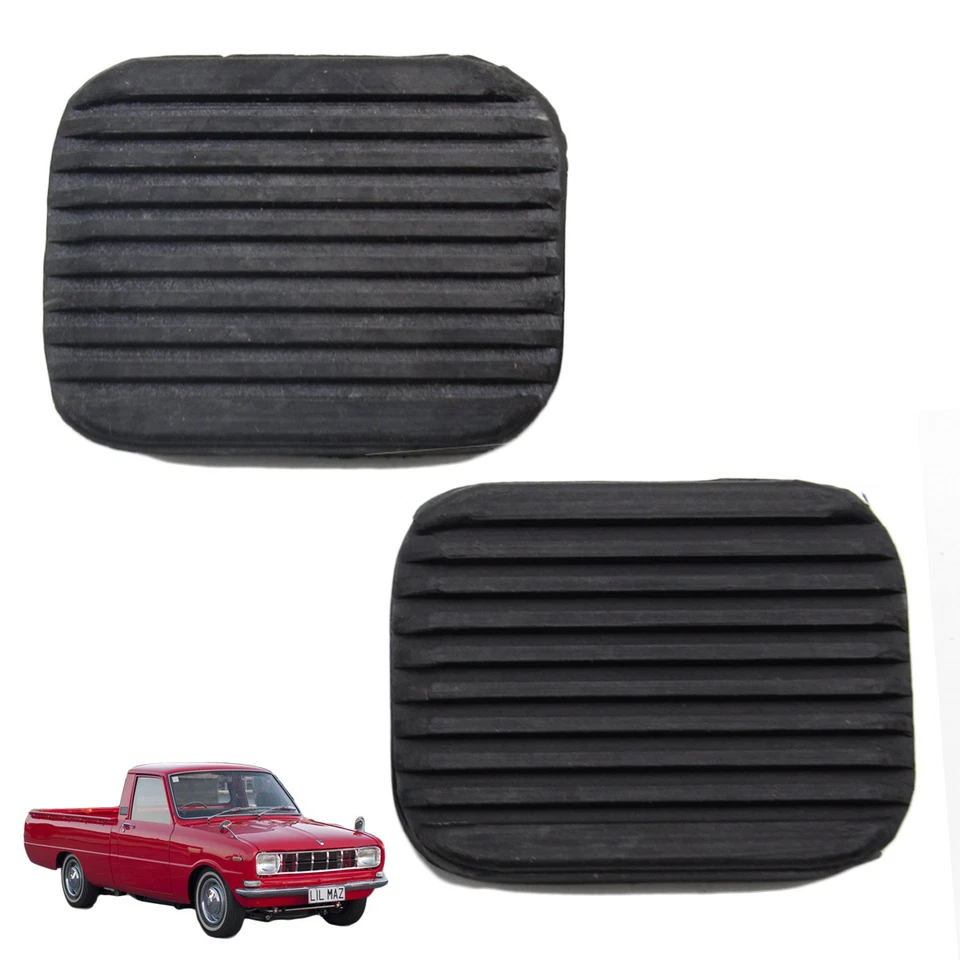 Se adapta a camioneta Mazda 1200 1967-1976 77 pastillas de pedal embrague de freno de goma negro 2 piezas Foto 1 de 4
