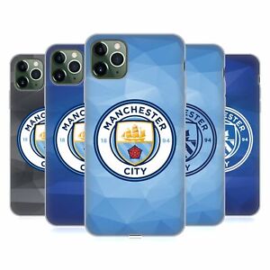 MANCHESTER CITY MAN CITY FC BADGE GEOMETRIC GEL CASE FOR APPLE iPHONE PHONES