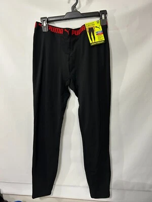 PANTALONES CAPA BASE PUMA HEAVYWEIGHT PARA HOMBRE FORRADOS DE LANA NEGROS TALLA MEDIANA NUEVOS CON ETIQUETAS Foto 1 de 4