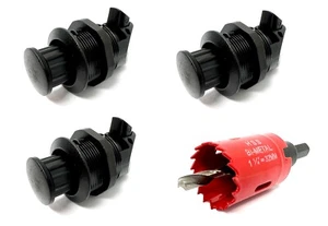 3x Profi Push Lock 1-24mm Möbelschloss Schrank Schublade Wohnmobil Camper 4x4 - Bild 1 von 8