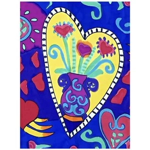 Silkscapes Beautiful Hand Painted Silk Scarf Square - Picture 1 of 9