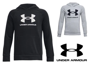 Under Armour Boys Hoodie Hoody Kids Junior Fleece Sweatshirt Sweater Hooded Top - Picture 1 of 5