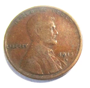 1915-s Lincoln Head Cent F/VF Tougher Early S Mint Penny - Picture 1 of 4