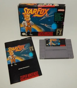 Super Nintendo SNES Starfox 1993 Game with Manual & Box - Picture 1 of 1