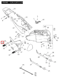 Buell RH BEIFAHRER FOOTPEG N0553.4AK - Bild 1 von 1