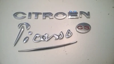 CITROEN C3 PICASSO REAR BOOT SILVER LETTERS 2010 YEAR - Image 1 of 4