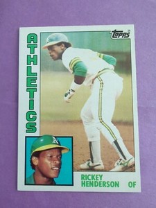 1984 Topps - #230 Rickey Henderson