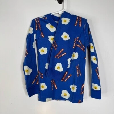 Hanna Andersson Eggs and Bacon Long Sleeve Pajamas Size 5 - Image 1 of 4
