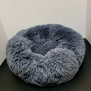 Donut Peluche Mascota Perro Gato Cama Esponjosa Suave Cálida Calmante Cama / 16" Pequeña 6 lb - Imagen 1 de 5